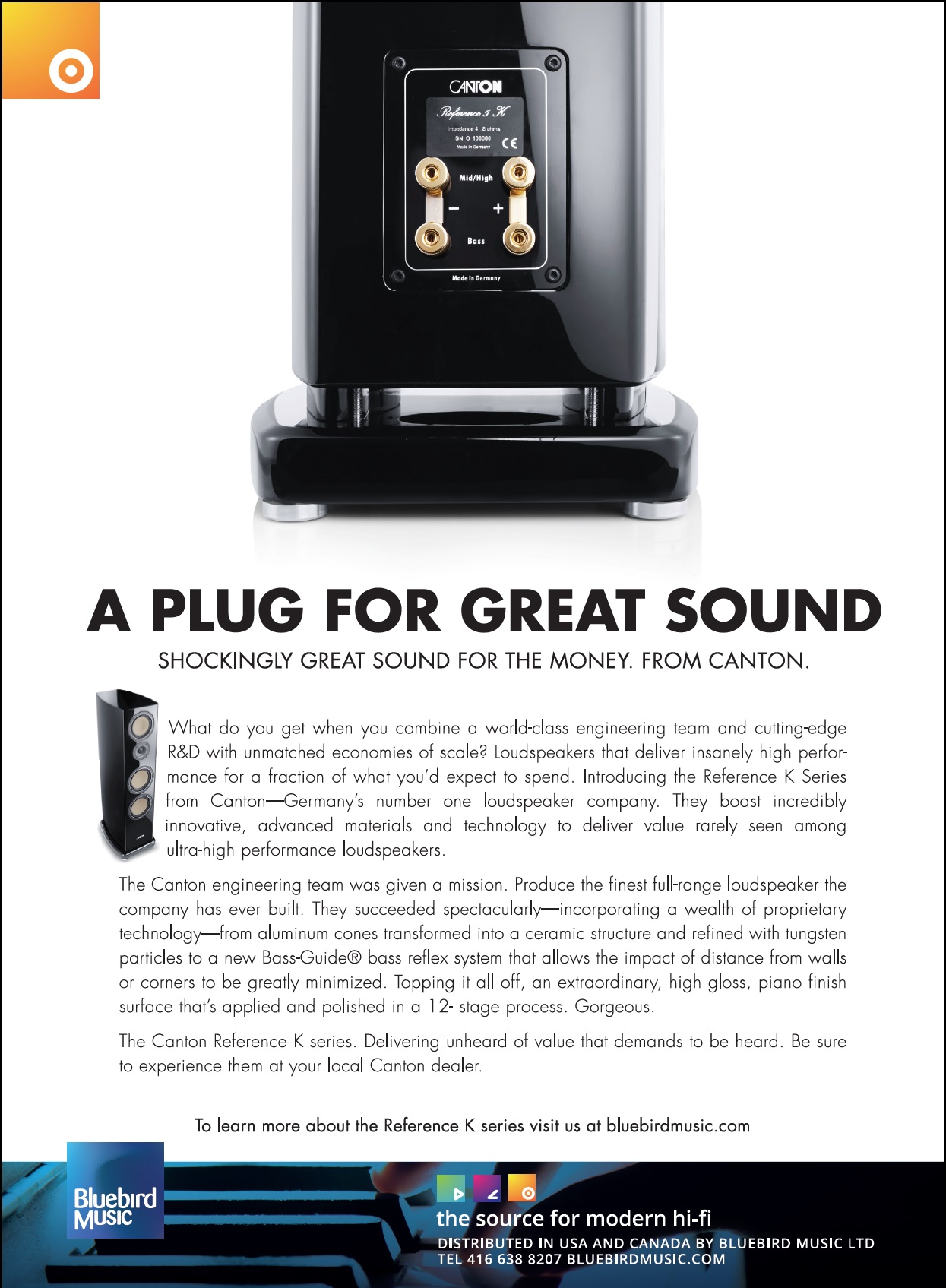 Canton Reference speakers print advertisement