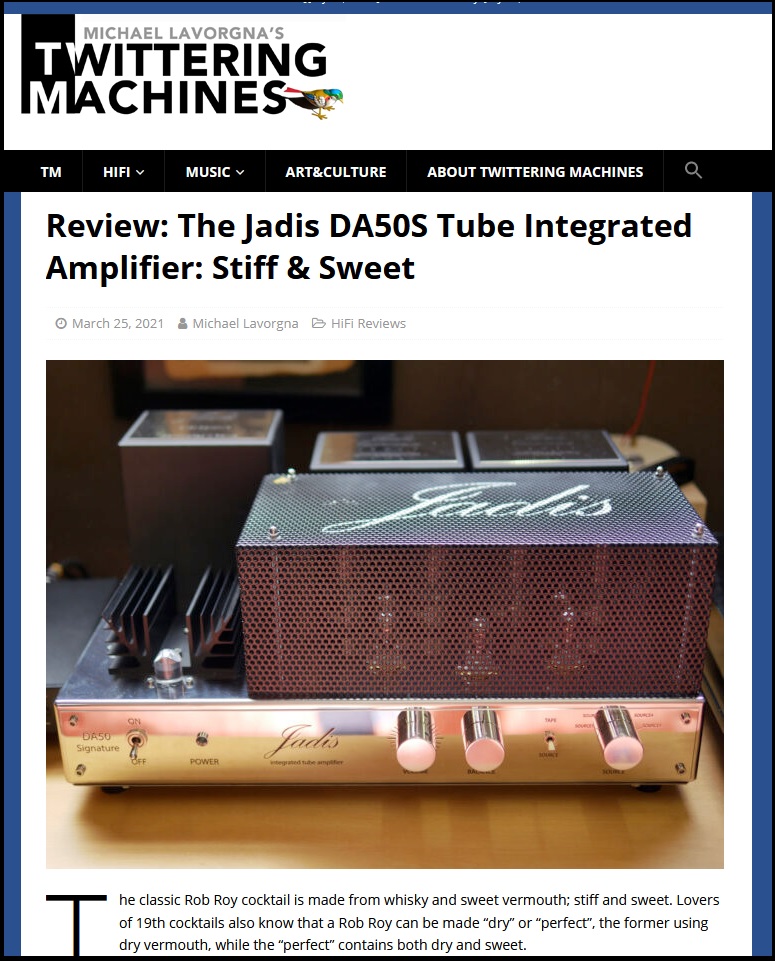 Twittering Machines Jadis DA50 Review