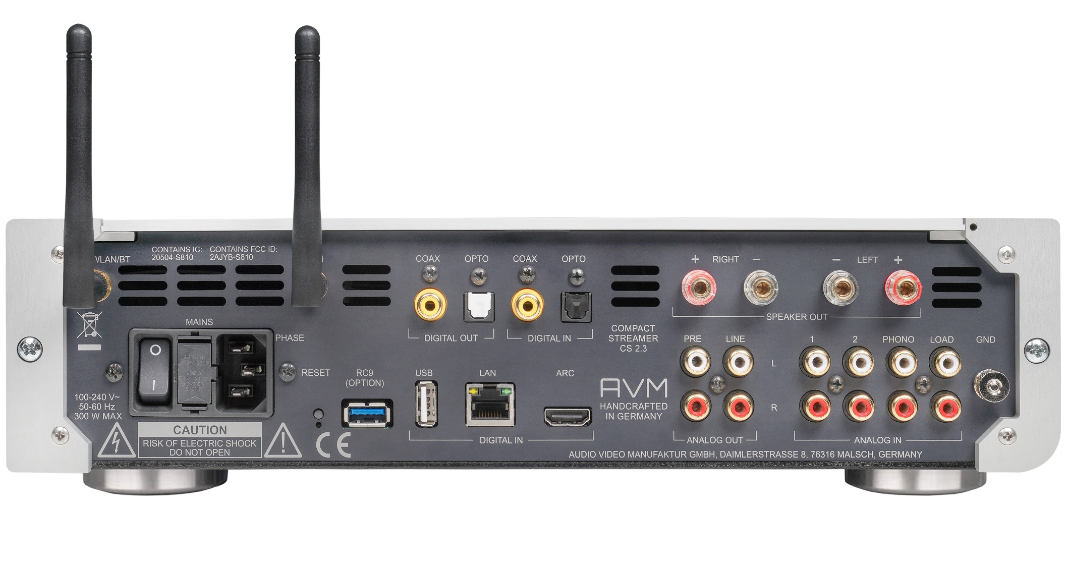 AVM CS 2.3 Streaming Receiver Rear View